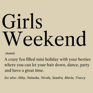Girls Weekend - Medium Calico Bag Design