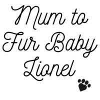 Mum to Fur Baby  - Enamel Mug - Silver Rim Design