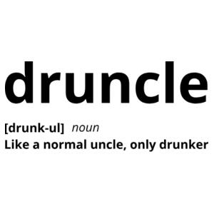 Druncle - Mens Outline Tee Design