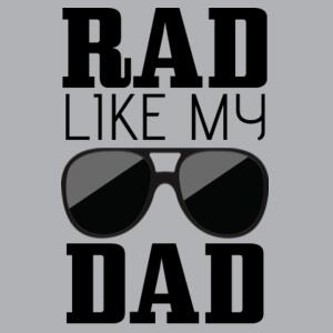 Rad like my Dad - Kids Outline Tee Design
