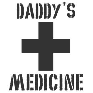 Daddy's Medicine - Frosted Glass Beer Mug Design