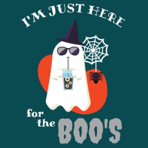 I'm just here for the Boo's - Mens Staple T shirt Design
