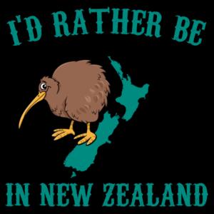 I'd Rather Be In New Zealand - Mens Staple T shirt Design