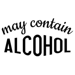 May contain alcohol - Womens Ringer Tee Design
