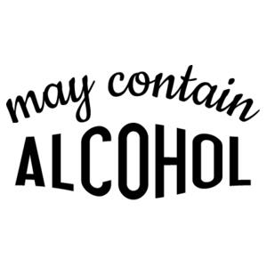 May contain alcohol - Mens Ringer Tee Design