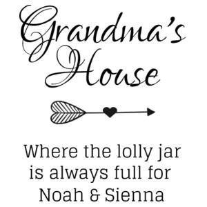 Grandma's House - where the lolly jar is always full - Tea Towel Design