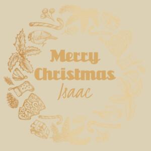 Gold Look Wreath - Christmas Eve Bag Design