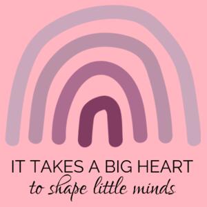 It takes a big heart - rainbow - Inner Coloured Mug Design