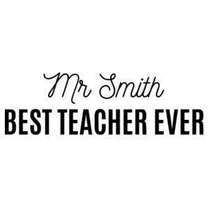 Best Teacher Ever - custom name - Stainless Bottle Design