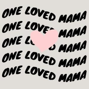 One loved Mama - AS Colour Womens Heavy Faded Long Sleeved Tee Design