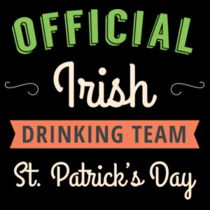 Official Irish Drinking Team - St Patrick's Day T shirt Design