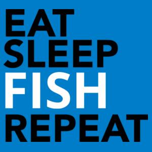 Eat Sleep Fish Repeat - Mens Staple T shirt Design