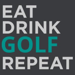 Eat Sleep Golf Repeat - Mens Staple T shirt Design