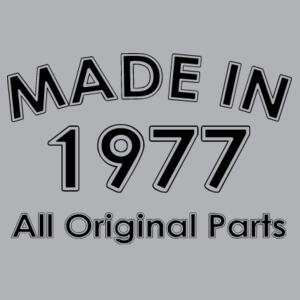 Made In 19XX All Original Parts - Mens Block T shirt Design