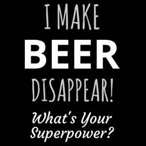 I Make Beer Disappear - Mens Block T shirt Design