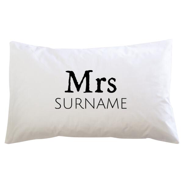 Mrs Surname - Pillowcase Thumbnail