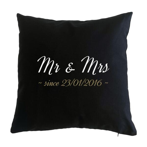 Mr and Mrs Anniversary  - Cushion cover Thumbnail