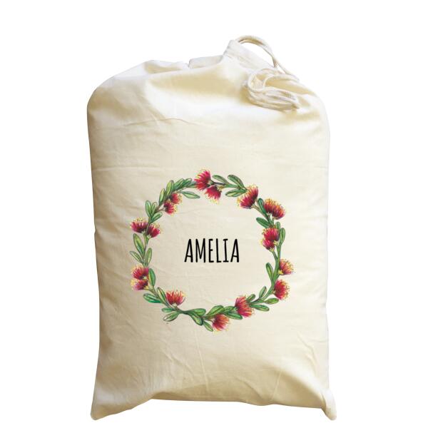 Pohutukawa  - Medium Calico Santa Sack Thumbnail