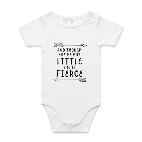 And Though She Be But Little She Is Fierce - Mini-Me One-Piece Thumbnail