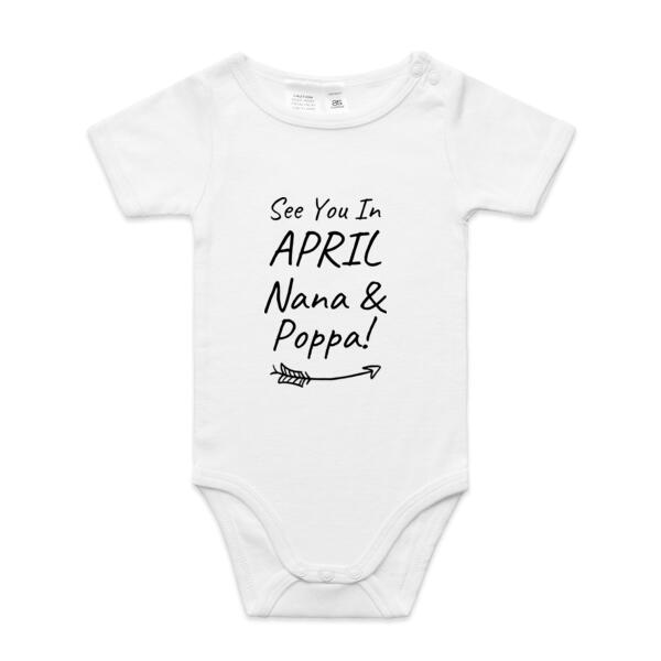 Personalised Grandparent Pregnancy Announcement - Mini-Me One-Piece Thumbnail