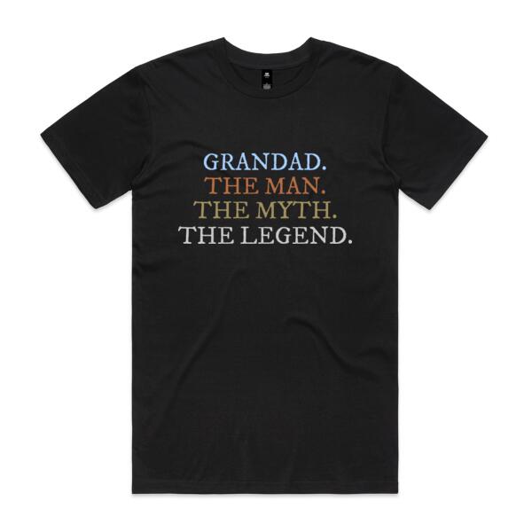 Grandad. The Man. The Myth. The Legend - Mens Staple T shirt Thumbnail