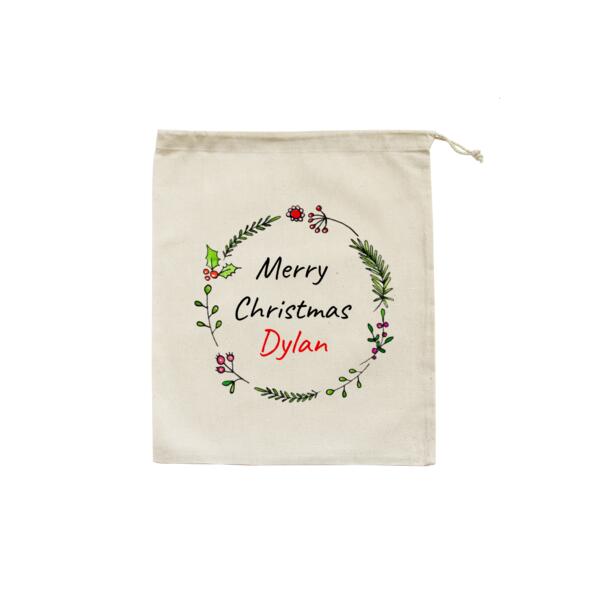 Holly Wreath - Christmas Eve Bag Thumbnail
