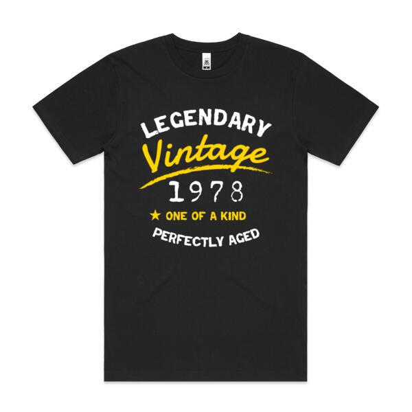 Legendary Vintage - Mens Block T shirt Thumbnail