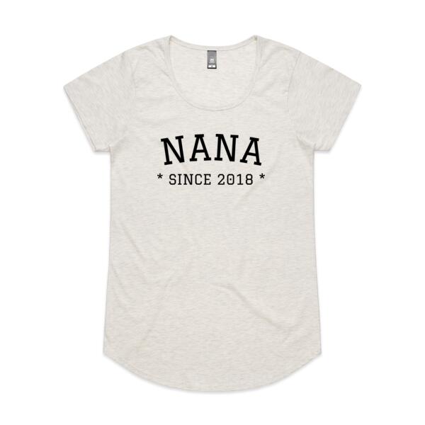 Nana/Grandma/Granny Since XXXX - Womens Mali Tee Thumbnail