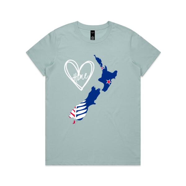 New Zealand Is Home - Womens Maple Tee Thumbnail