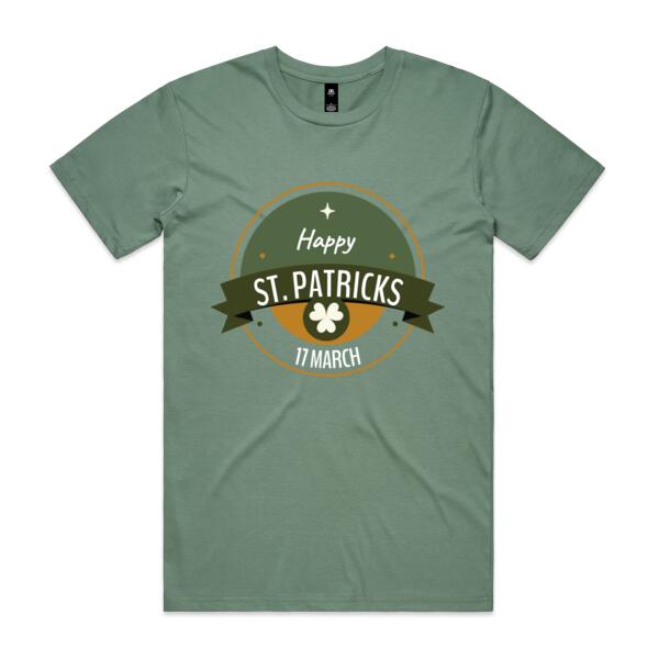 Happy St. Patricks Day - Custom St. Patricks T Shirt - Mens Staple T shirt Thumbnail