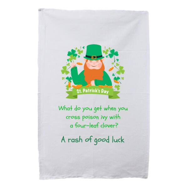 Humourous Irish/St. Patricks Day Tea Towel - Custom T Towel - Tea Towel Thumbnail