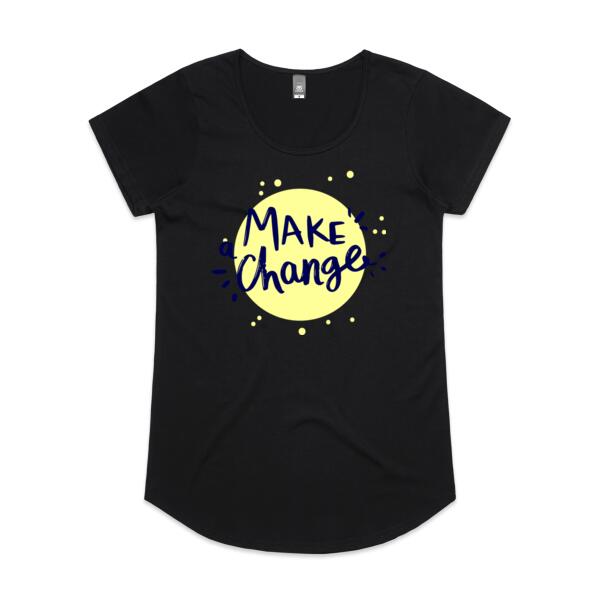 Make A Change - Motivational Custom T Shirt - Womens Mali Tee Thumbnail