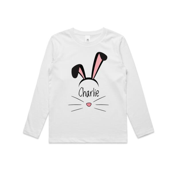 Kids Personalised Easter Long Sleeve T Shirt - Kids Longsleeve Tee Thumbnail