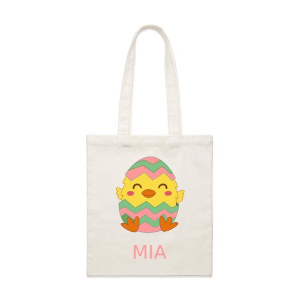 Kids Personalised Easter Egg Bag - Custom Easter Bag - Parcel Tote 2 Thumbnail