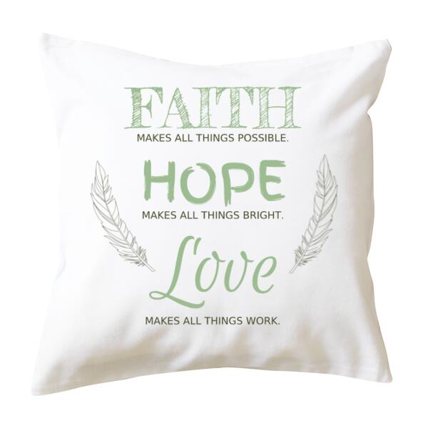 Motivational Personalised Custom Cushion Cover - Cushion cover Thumbnail