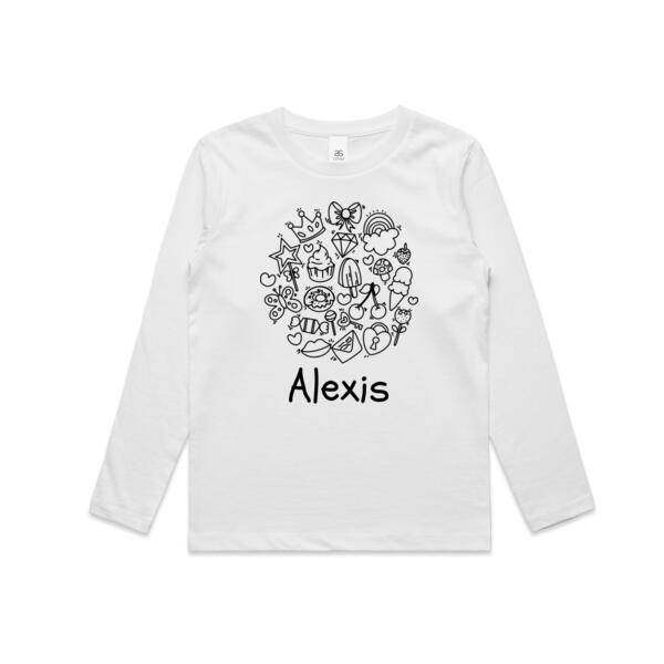 Colour Me In  - Kids Longsleeve Tee Thumbnail