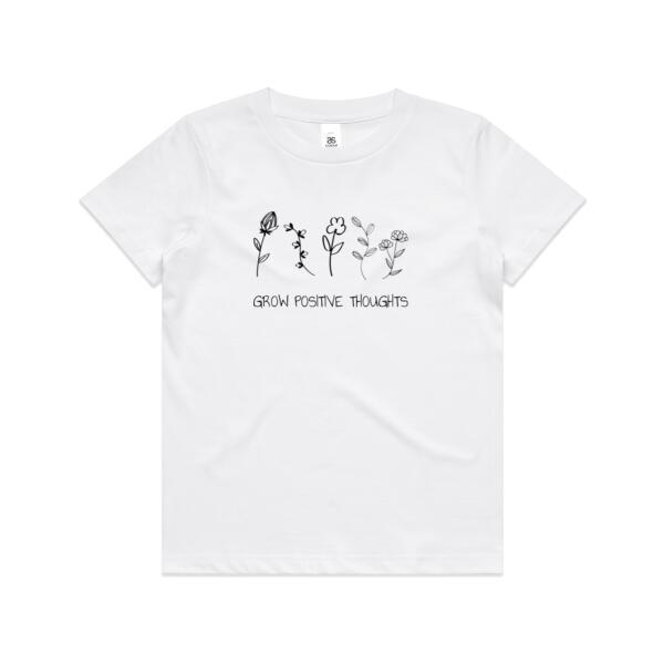 Grow Positive Thoughts - Kids Youth T shirt Thumbnail