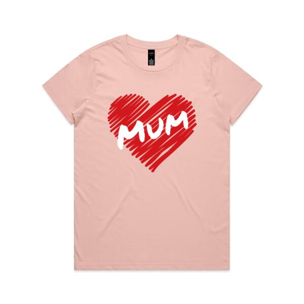Marker Heart - Womens Maple Tee Thumbnail