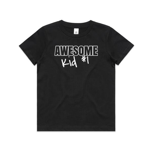 Awesome Kid #1 - Kids Youth T shirt Thumbnail