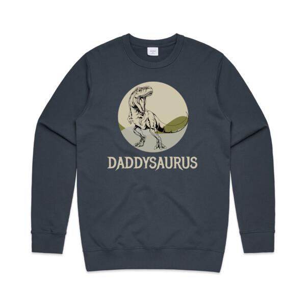 Daddysaurus - Mens Premium Crew Thumbnail