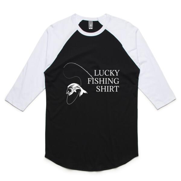 My Lucky Fishing Shirt - Unisex Raglan Tee Thumbnail