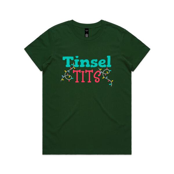 Christmas Tinsel - Womens Maple Tee Thumbnail