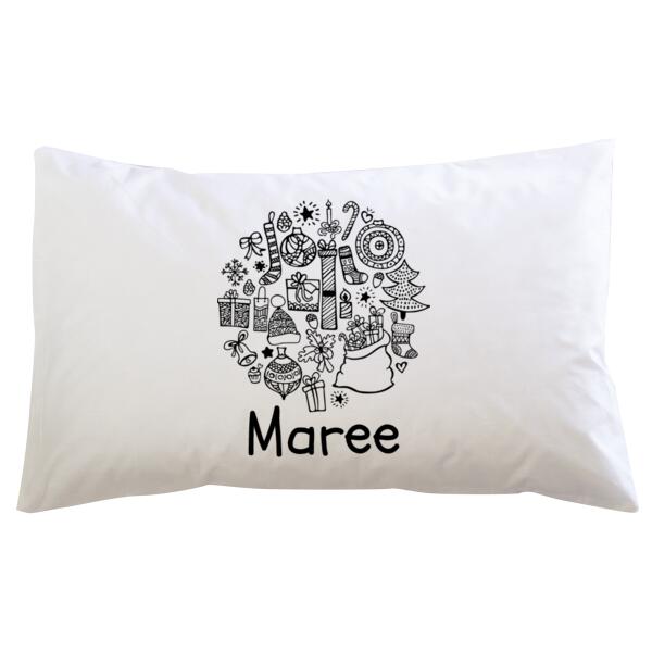 XMAS Colour Me In - Pillowcase  Thumbnail