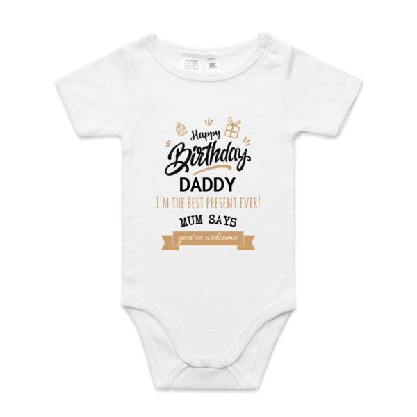 Happy Birthday Daddy - Mini-Me One-Piece Thumbnail