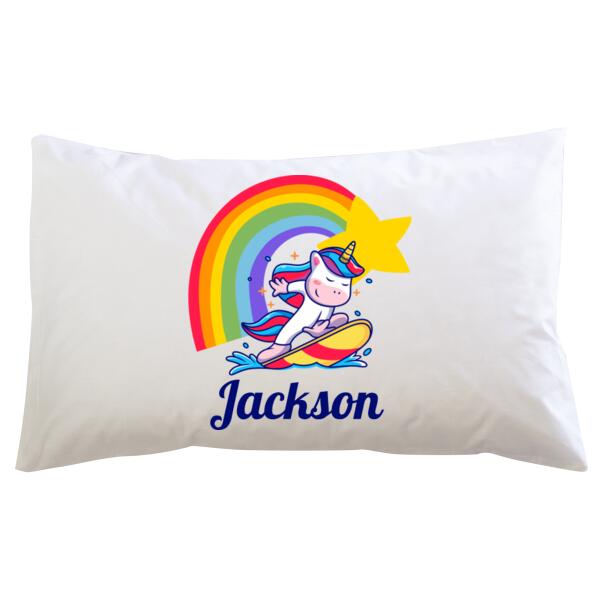 Surfing Unicorn - Pillowcase  Thumbnail