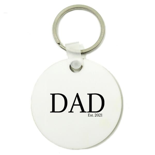 Dad - Est. - Round Key Ring Thumbnail