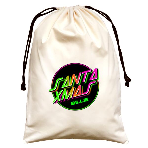 Neon - Large Natural Canvas Santa Sack Thumbnail