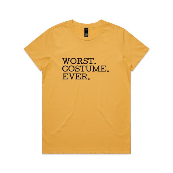 Worst costume ever - Womens Maple Tee Thumbnail