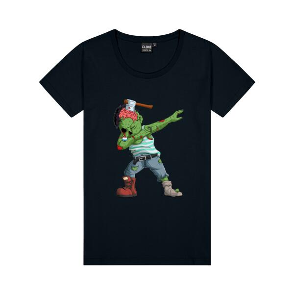 Dabbing Zombie - Womens Silhouette Tee Thumbnail