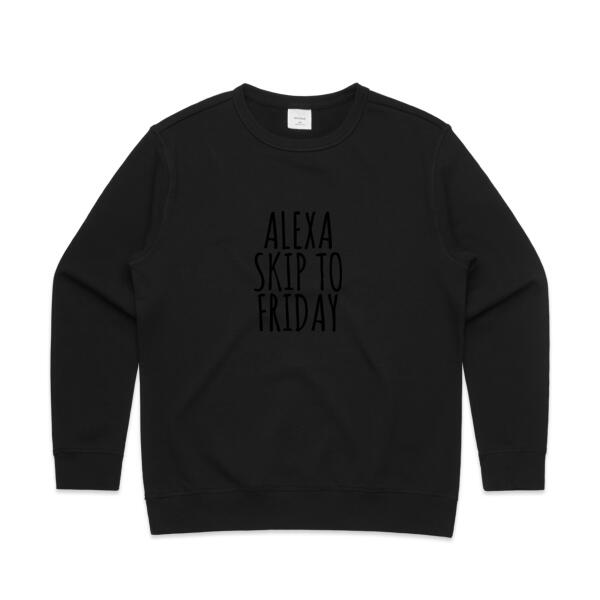 Alexa skip to Friday - Womens Premium Crew Thumbnail